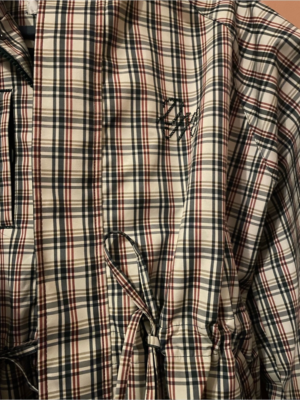 SOLD-Damson Madder Liu Raincoat Showerproof Jacket- Edelberry Check - Picture 9 of 9